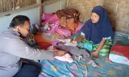 Polsub Sektor Pangkatan Gelar Jumat Berkah, Santuni Bayi Kembar Tiga di Desa Sennah Labuhanbatu
