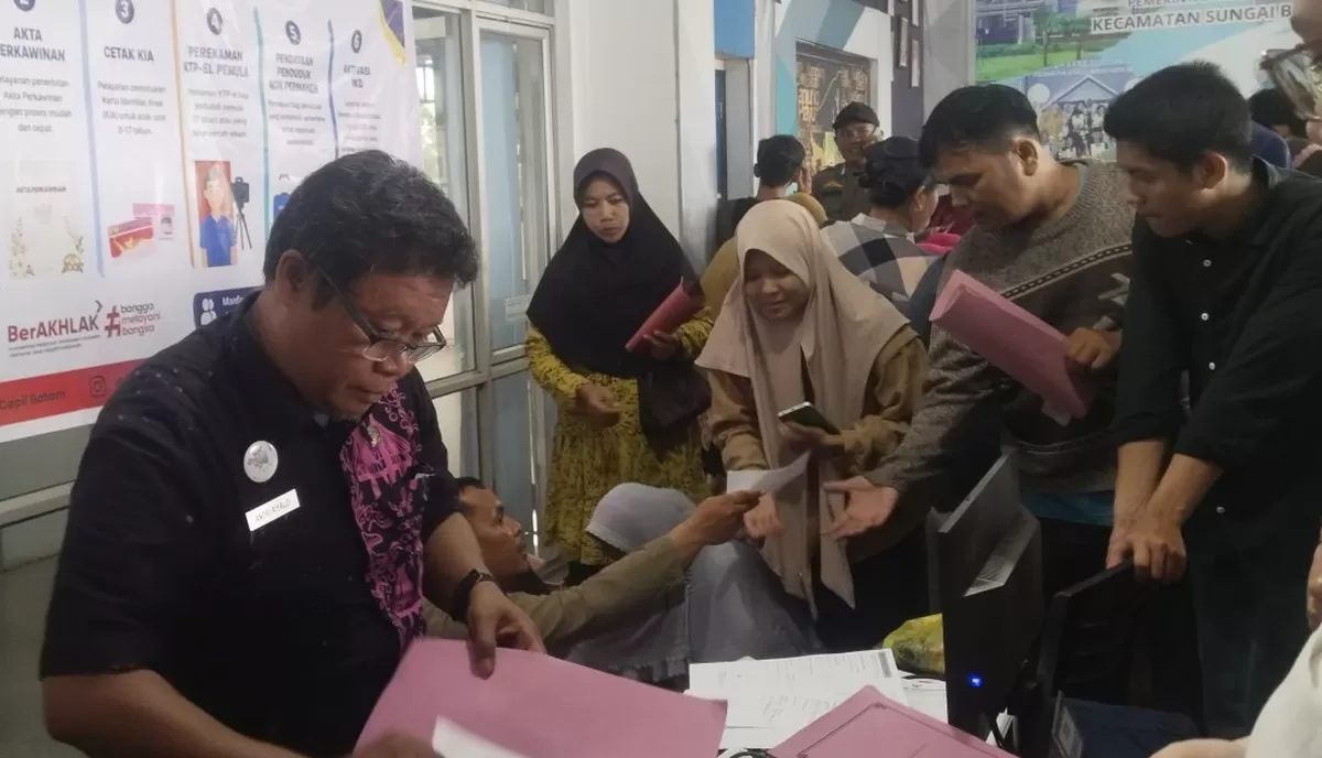 Layanan Gaspol dibuka Disdukcapil Kota Batam di Kecamatan Sungai Beduk. 
