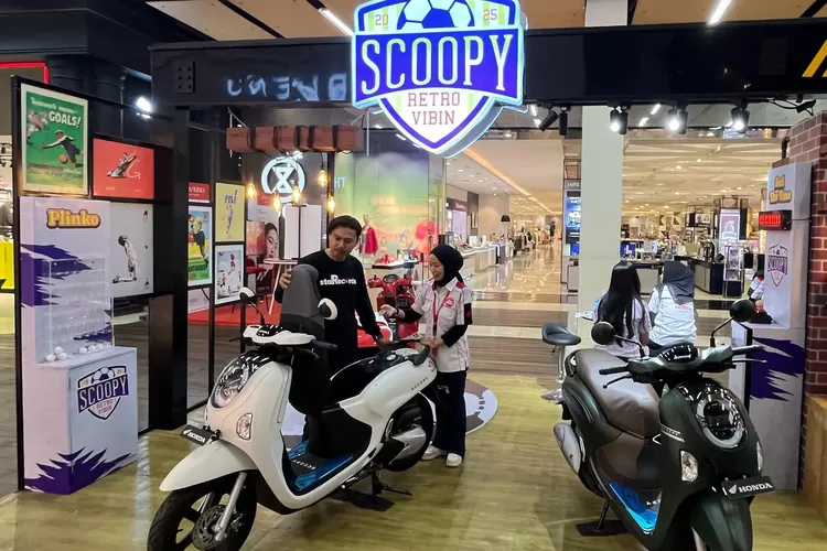 Honda Scoopy Retro Vibin tampil makin keren.