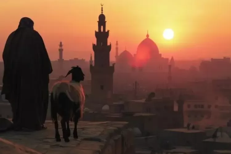 Ilustrasi seorang pria menuntun hewan kurban. Berikut ini penjelasan sah tidaknya menggabungkan Puasa Qadha Ramadhan dengan Puasa Tarwiyah dan Arafah.