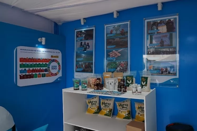 Produk UMKM binaan PT Vale dihadirkan dalam pameran perayaan HUT Morowali Ke-26 (One-Metrosulteng)