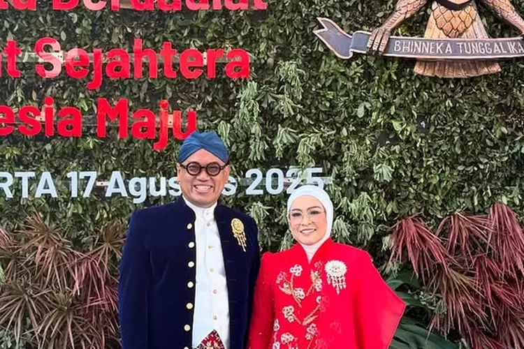 Uya Kuya dan Astrid Kuya menghadiri peringatan HUT RI ke 80 di Istana Merdeka Jakarta (Foto: Gorajuara/ Instagram/ @astridkuya)