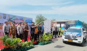 Polda Sultra Berangkat 135 Pemudik ke Kampung Halaman Tanpa Biaya