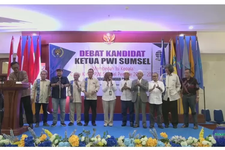 Pembukaan debat kandidat PWI Sumsel 2024  (tangkapan layar youtube @kanalsyahfazi)