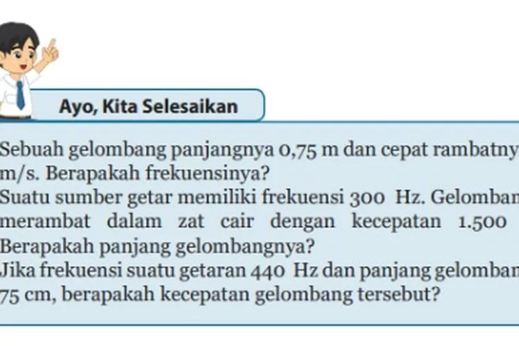 Kunci Jawaban Ipa Kelas 8 Smp Halaman 126 Ayo Kita Selesaikan Tentukan Frekuensi Gelombang 2750