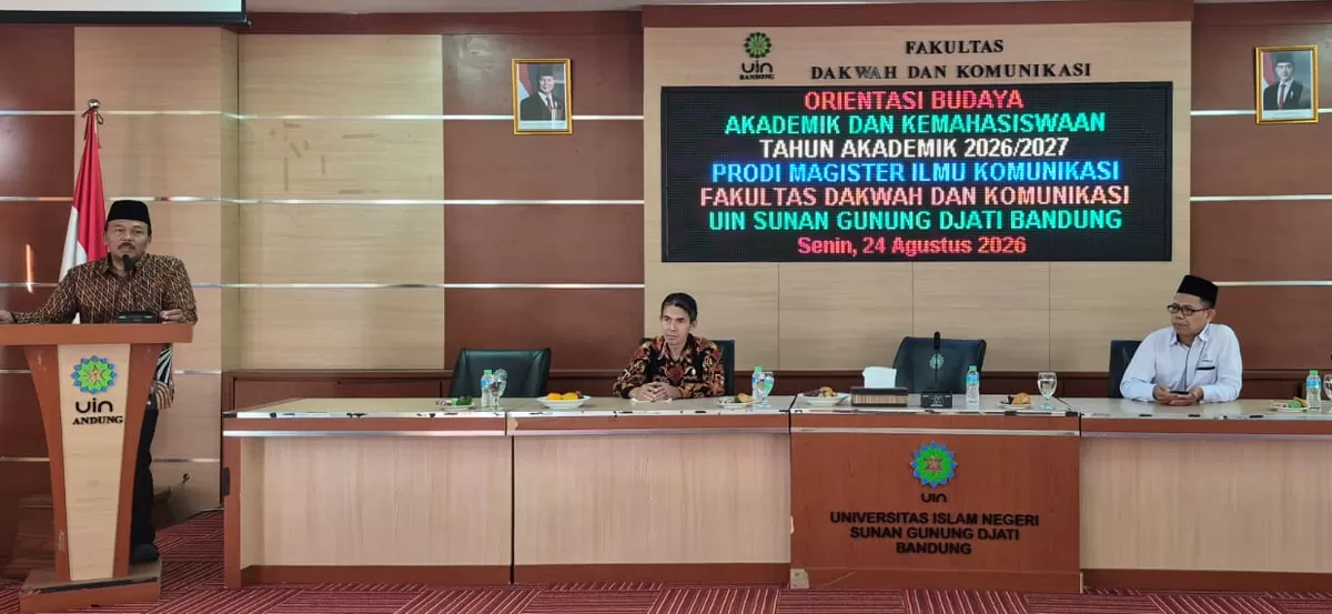 Foto : Ketua Program Studi Magister Ilmu Komunikasi, Dr. Khoiruddin Muchtar, M.Si., menegaskan bahwa kehadiran program studi ini merupakan hasil perjuangan panjang selama dua tahun. 
