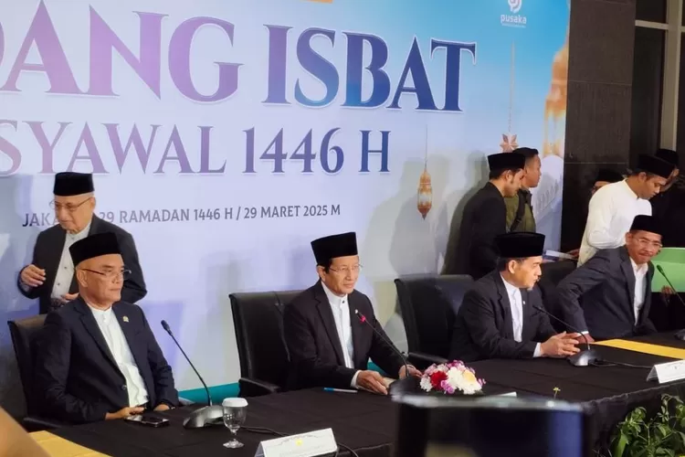 Hasil Sidang Isbat, Lebaran 2025 Jatuh 31 Maret. (dok.. YouTube Kemenag)