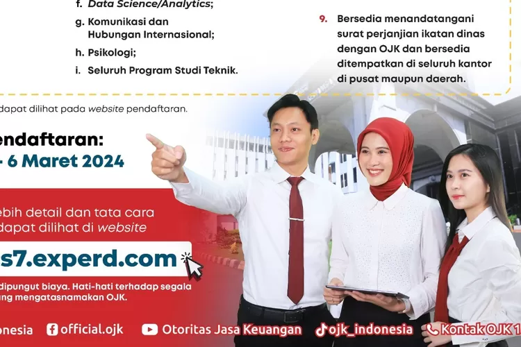 Lowongan Kerja Terbaru 2024 Di OJK, Berikut Ini Syarat Dan Ketentuan ...