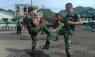 Tingkatkan Kemampuan Prajurit, Personel Kodim 0107/Asel Lakukan Latihan Bela Diri Tektis