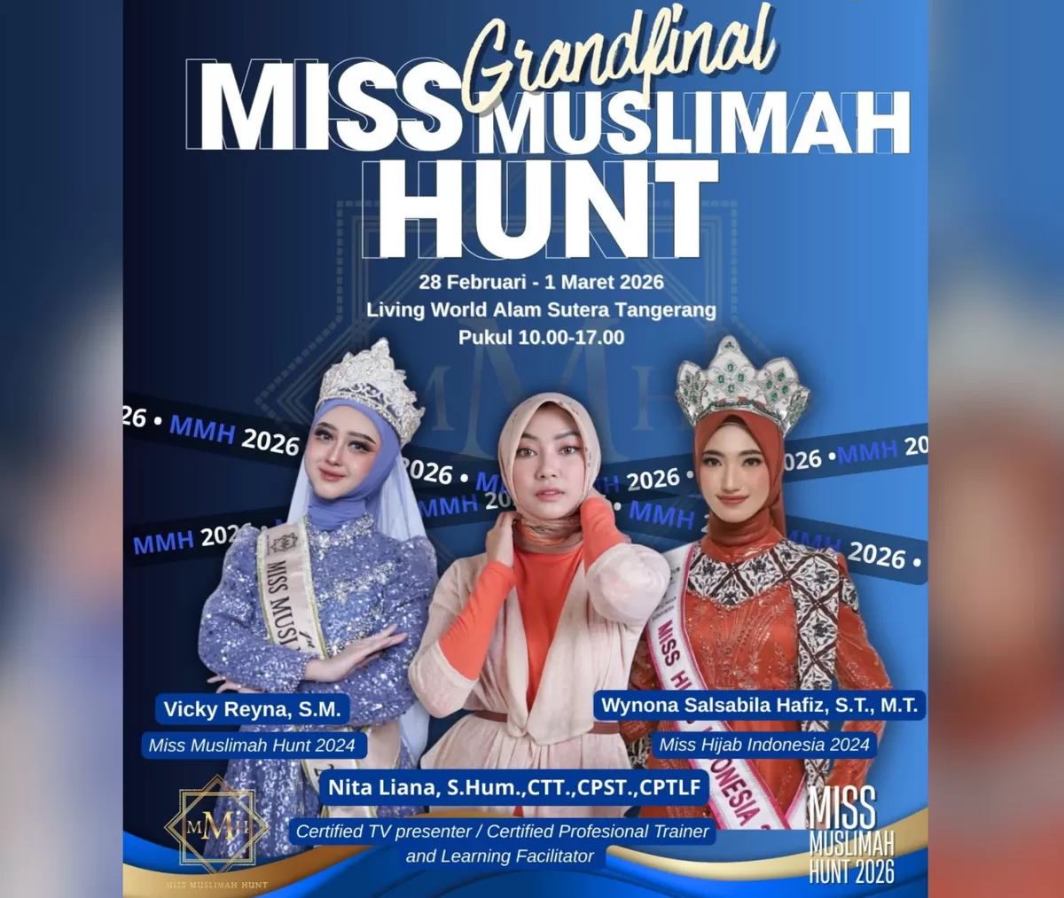 Grand Final Miss Muslimah Hunt 2026 di Living World Alam Sutera. (FOTO: Ist)