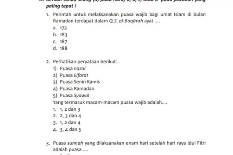 Kunci Jawaban PAI K13 Kelas 8 Bab 11 Halaman 209-211: Ayo Berlatih ...