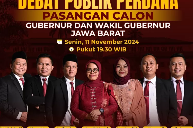 Debat Publik Perdana Paslon Gubernur dan Wakil Gubernur Jawa Barat (KPU Jabar)