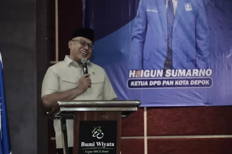 Ketua DPC Partai Gerindra Kota Depok, Pradi Supriatna, hadir dalam Musda ke-6 DPD PAN Kota Depok, Minggu (21/12). (ist)