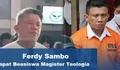 Kuliah Daring di Lapas, Ferdy Sambo Dapat Beasiswa Lanjutkan Sudi Magister Teologia