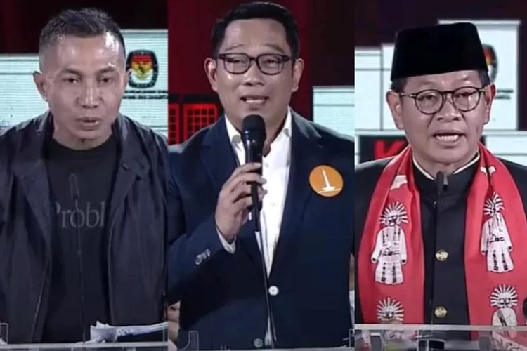 Potret Para Calon Gubernur (Cagub) Pilkada 2024 yang membahas persoalan banjir di DKI Jakarta ((YouTube.com / KPU Provinsi DKI Jakarta))