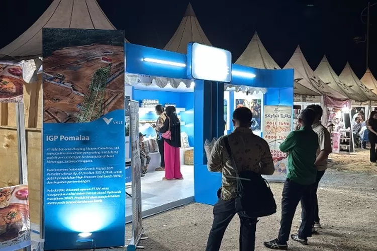 Booth UMKM PT Vale yang memasarkan produk binaan  program PPM lingkar perusahaan  (Vale)