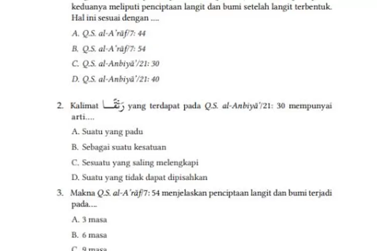 Kunci Jawaban PAI Kelas 7 Kurikulum Merdeka Bab 6 Halaman 145-147 ...