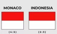 Bendera Indonesia vs Monako: Mirip tapi Beda, Ini Penjelasannya