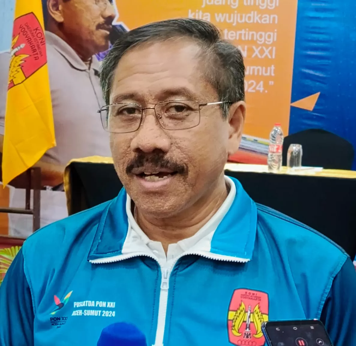 Prof Dr H Djoko Pekik Irianto MKes AIFO saat memberikan keterangan kepada wartawan. (Foto: adithya asros)