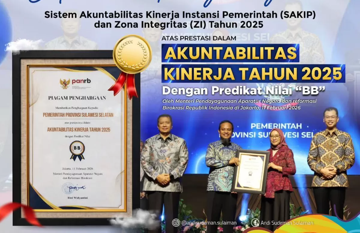 KemenPANRB Nilai SAKIP Pemprov Sulsel Sangat Baik.