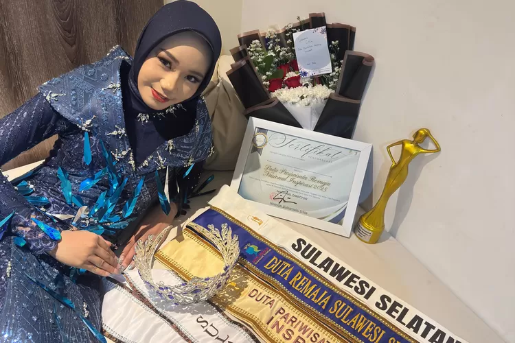 Duta Pariwisata Remaja Inspirasi Tingkat Nasional tahun 2025, A. Azzaza Amnan Afifah atau akrab disapa Caca.