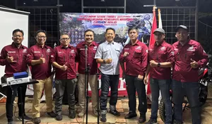 Ratusan Bikers CB150X Hadiri Peresmian Sekretariat Nasional CB150X Adventure Indonesia di Depok