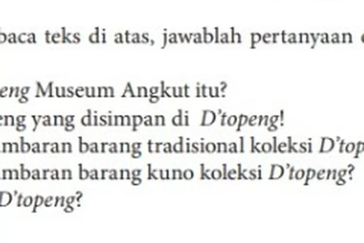 Kunci Jawaban Bahasa Indonesia Kelas 10 SMA Halaman 17 Tugas 1 ...