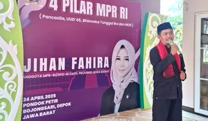 Jihan Fahira Bikin Heboh Pondok Petir Depok, Warga Dijejali Ilmu Empat Pilar