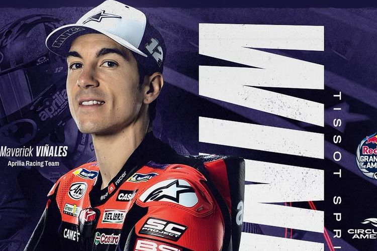 Maverick Vinalis Juara di MotoGP Sprint COTA Dini Hari Tadi Disusul Marc Marquez dan Jorge Martin