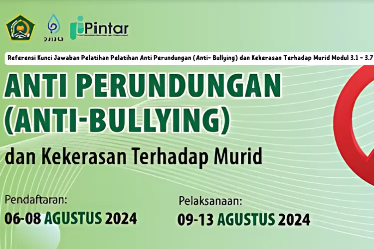 Modul 3.1 - 3.7, Ini Kunci Jawaban Lengkap Pelatihan Anti Perundungan ...