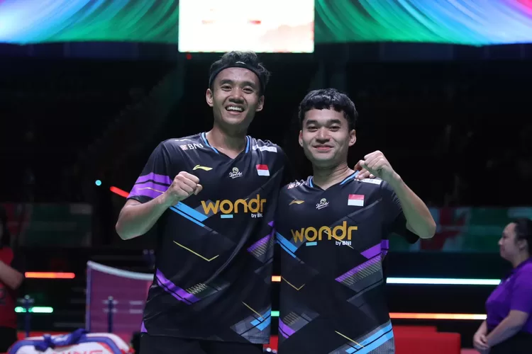 Ganda putra Indonesia Leo Rolly Carnando/Bagas Maulana melangkah ke semifinal Japan Open 2024 setelah mengalahkan wakil Jepang Kenya Mitsuhashi/Hiroki Okamura, Selasa, 23 Agustus. (foto: PP PBSI)
