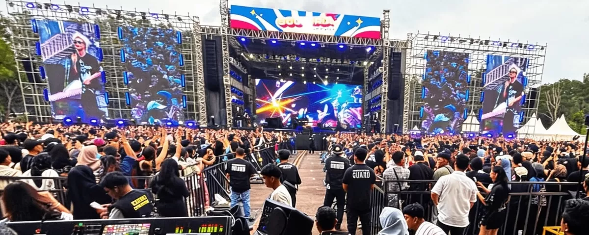 Ribuan penonton memadati ajang Soundria Fest 3.0. 2026 digelar sejak pukul 16.00 WIB hingga malam. (Foto:IST)