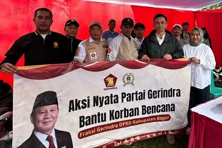 Fraksi Gerindra DPRD Kabupaten Bogor turut serta dalam upaya pemulihan pasca bencana dengan menyalurkan bantuan kepada para korban.&nbsp; (ISTIMEWA)