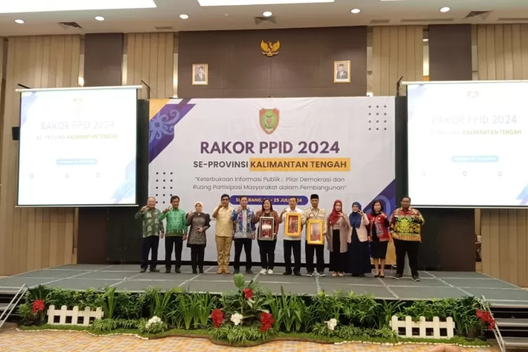 Diskominfo SP Murung Raya saat Ikuti Rakor PPID (foto : DiskominfoSP)