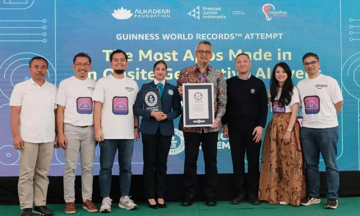 Amazon Pecahkan Rekor Dunia Aplikasi Generative AI Bersama Sejumlah Sekolah di Jawa Barat