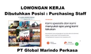 Lowongan Kerja Dibutuhkan Segera untuk Posisi Purchasing Staff di PT Global Marindo Perkasa