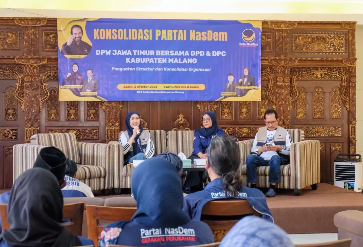 Ketua DPW Partai NasDem Jawa Timur yang juga Anggota DPR RI Komisi X Dapil Jawa Timur I, Lita Machfud Arifin, SH, hadir langsung dalam rangkaian konsolidasi di Malang Raya. 