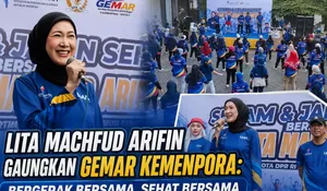 Lita Machfud Arifin Gaungkan GEMAR Kemenpora: Bergerak Bersama, Sehat Bersama