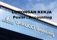 Dibutuhkan Segera Posisi untuk Posisi Accounting PT Derucci Batam