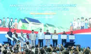 Presiden Prabowo Pimpin Akad Massal 62 Ribu Debitur KPR FLPP, BRI Perkuat Peran ! Jadi Penggerak Ekonomi Kerakyatan melalui Pembiayaan Perumahan