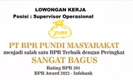 Lowongan Kerja Dibutuhkan Segera Posisi Supervisor Operasional di BPR Pundi Masyarakat Batam
