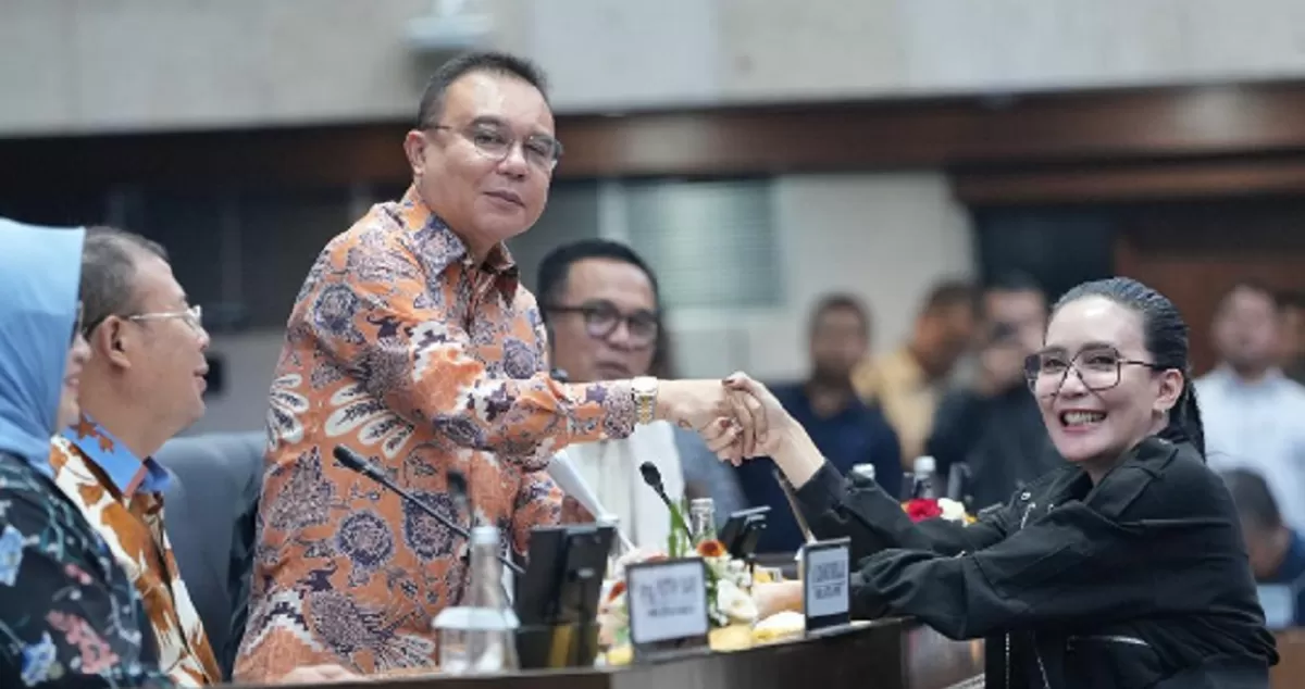 Wakil Ketua DPR RI, Sufmi Dasco Ahmad menerima perwakilan serikat buruh untuk menyerap masukan dalam penyusunan RUU Ketenagakerjaan di Kompleks Parlemen, Jakarta, pada Kamis, 13 Agustus 2026.