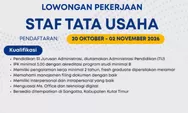 Lowongan Kerja Staf Tata Usaha Terbaru 2026, Cek Syarat dan Cara Daftarnya