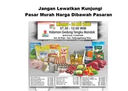 Bantu Masyarakat Jelang Idul Adha, Pemko Tanjungpinang Gelar Pasar Murah Besok