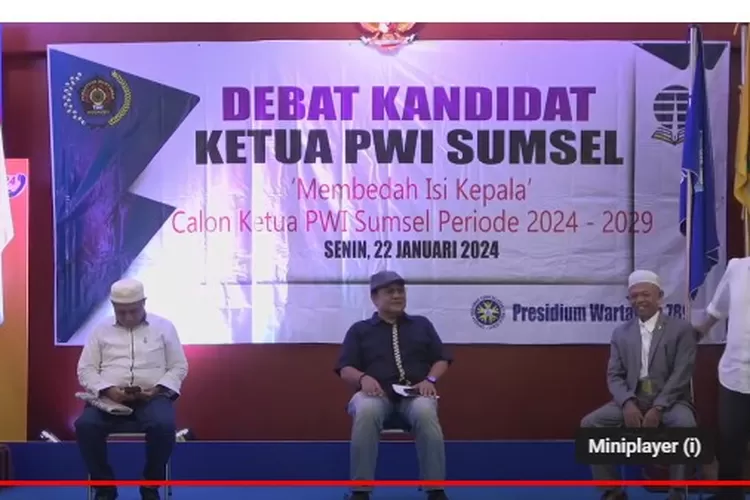 debat kandidat PWI  Sumsel 2024 di Universitas Terbuka (dok)