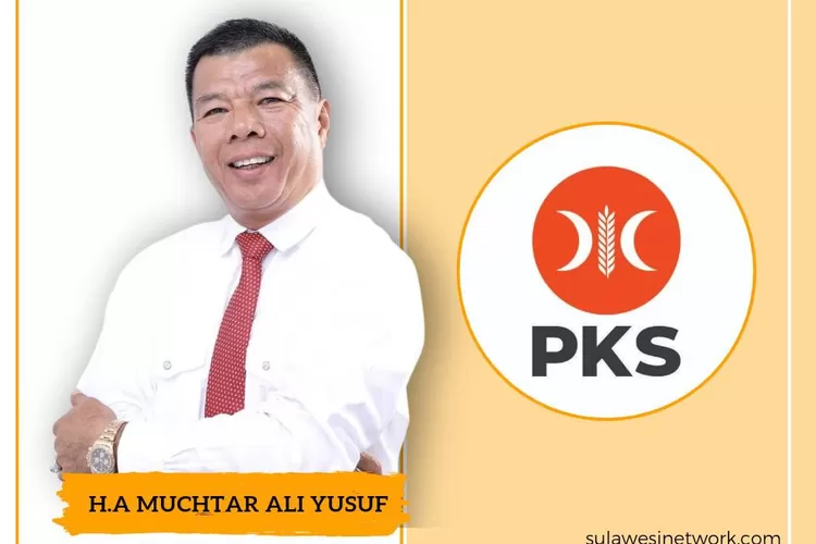 Bupati Bulukumba Andi Muchtar Ali Yusuf dan logo PKS.