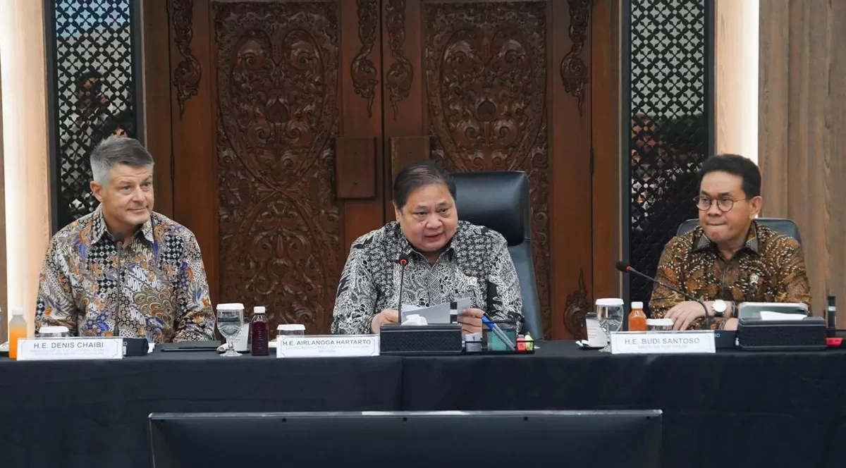 Pemerintah Republik Indonesia (RI) menggelar dialog strategis bersama Delegasi Uni Eropa serta Duta Besar Negara Anggota Uni Eropa di Jakarta pada Jumat (21/8/2026). (Dok. Humas Ekon Kementerian Koordinator Perekonomian)