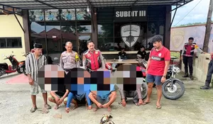 Operasi Pekat Anoa 2026, Ditsamapta Polda Sultra Bongkar Arena Sabung Ayam di Mandonga