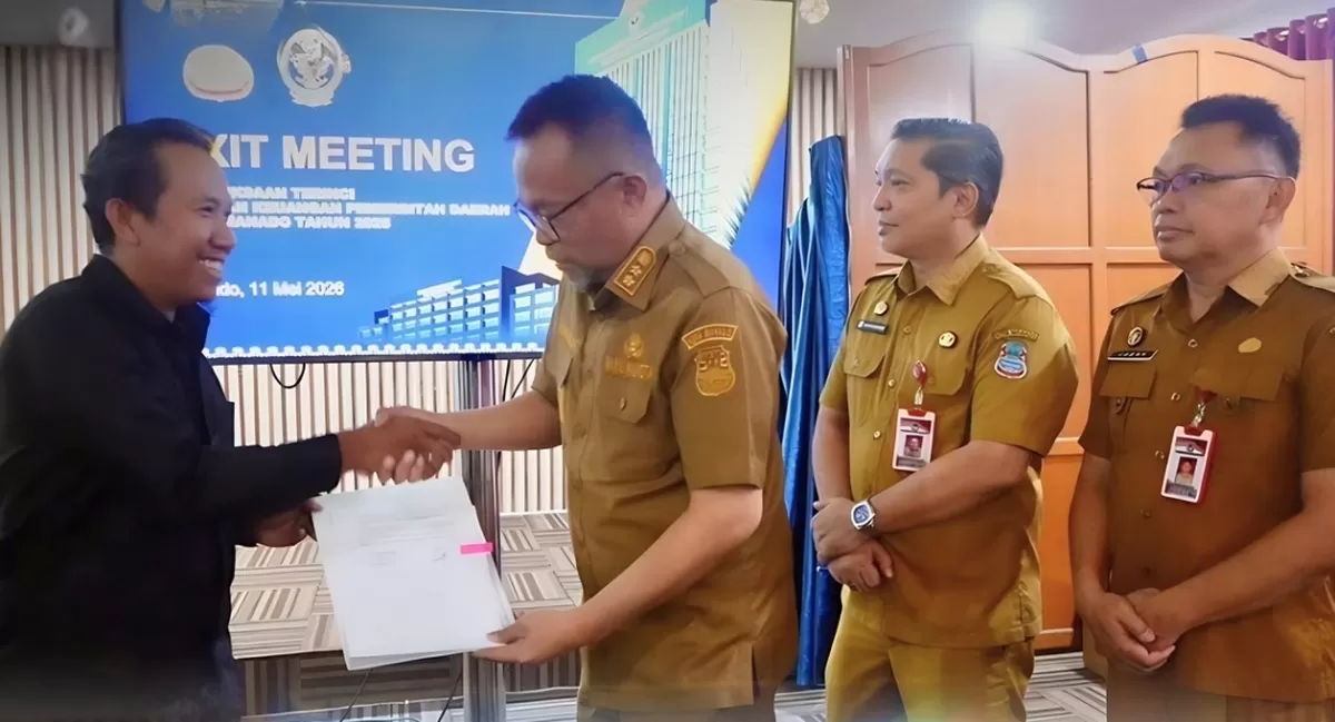 Richard Sualang hadiri exit meeting pemeriksaan LKPD 2025 bersama BPK Sulut. (Dok. Pemerintah Kota Manado)