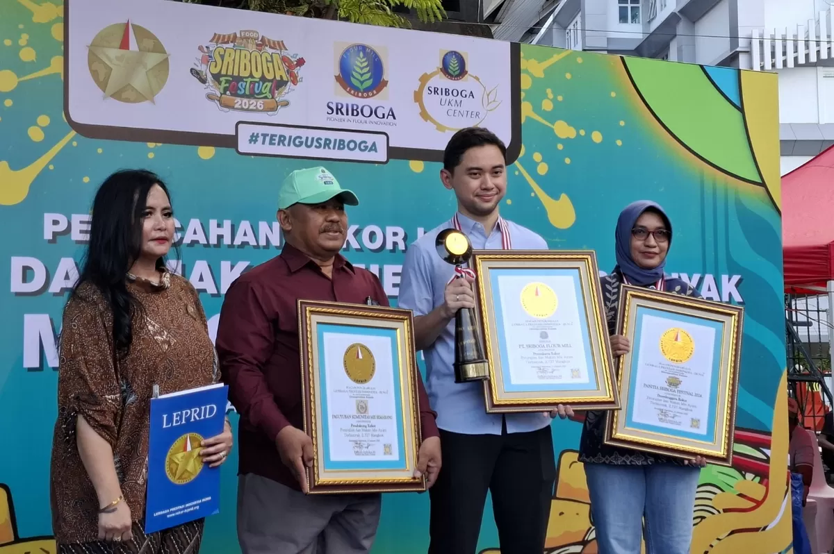Sriboga Cetak Rekor LEPRID: 2.727 Mangkuk Mie Ayam Disantap Bersama di Semarang